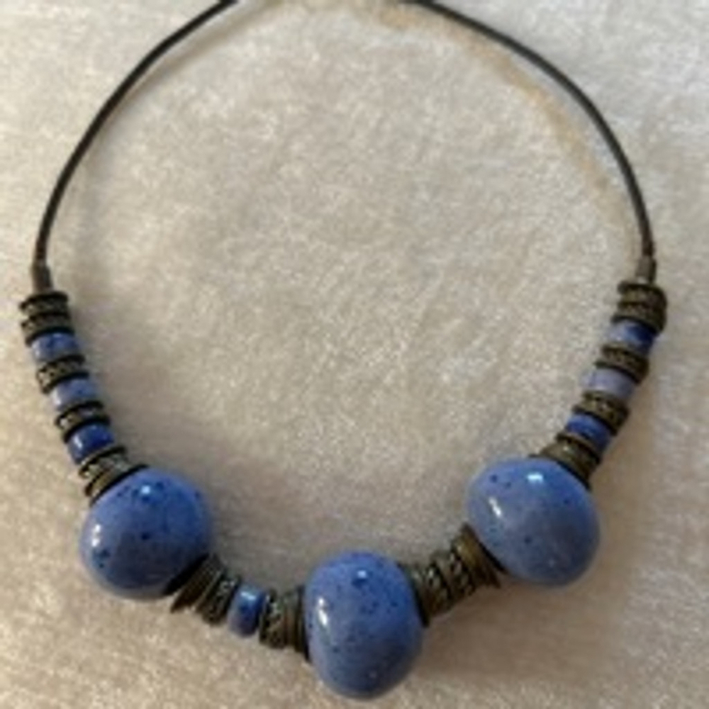 Women's Unbranded Blue agate Necklace One Size